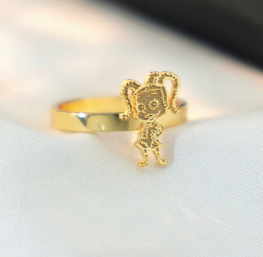 Girl Cartoon Ring
