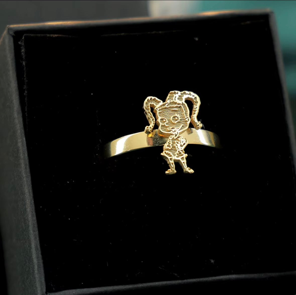 Girl Cartoon Ring